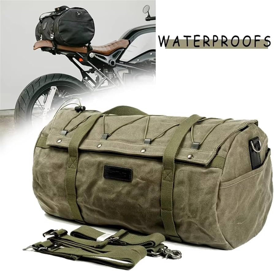 Amazon | バイク用シートバッグ レトロトラベルバッグ レトロ