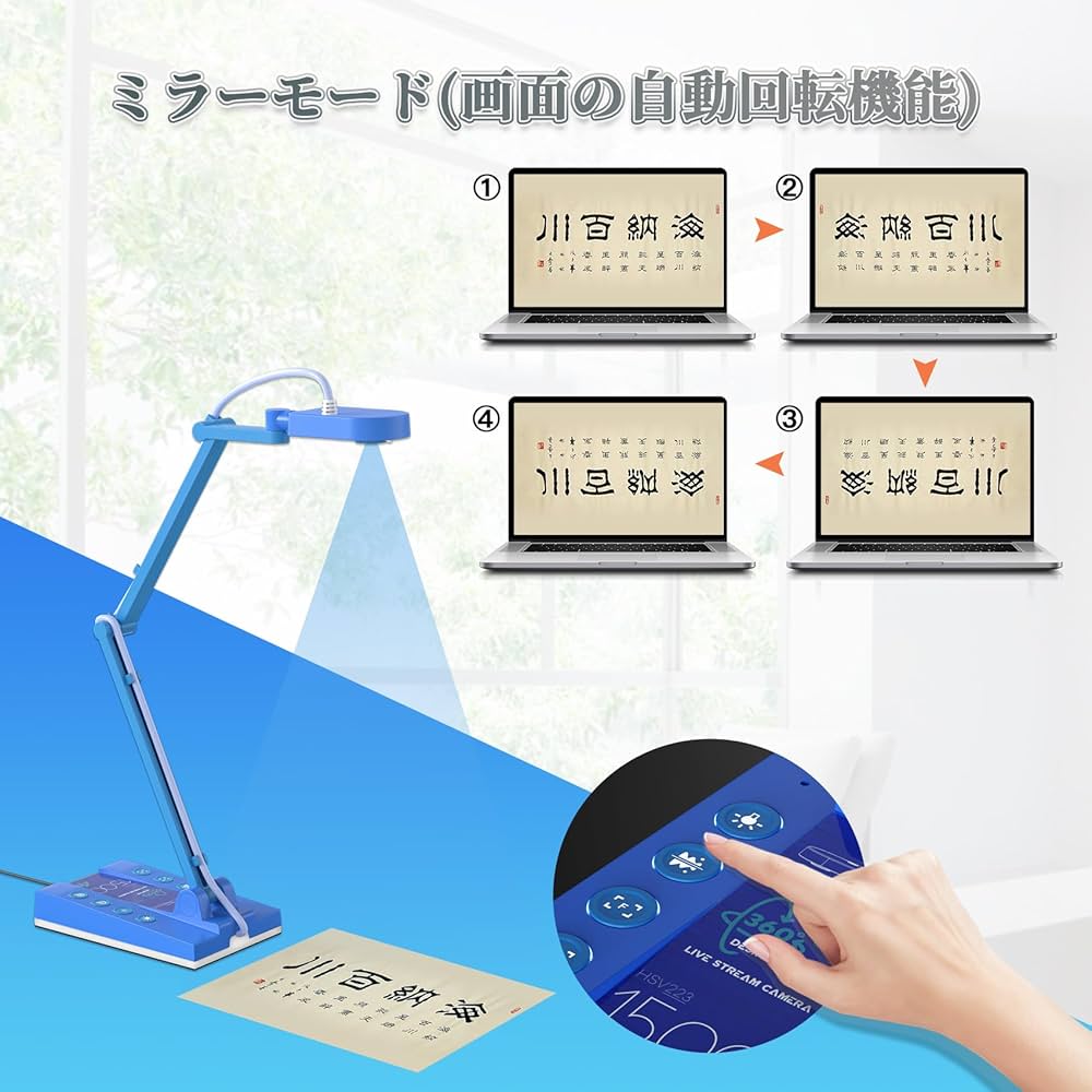 Amazon | Basicolor 書画カメラ 1500万画素 ズーム機能 webカメラ 4K