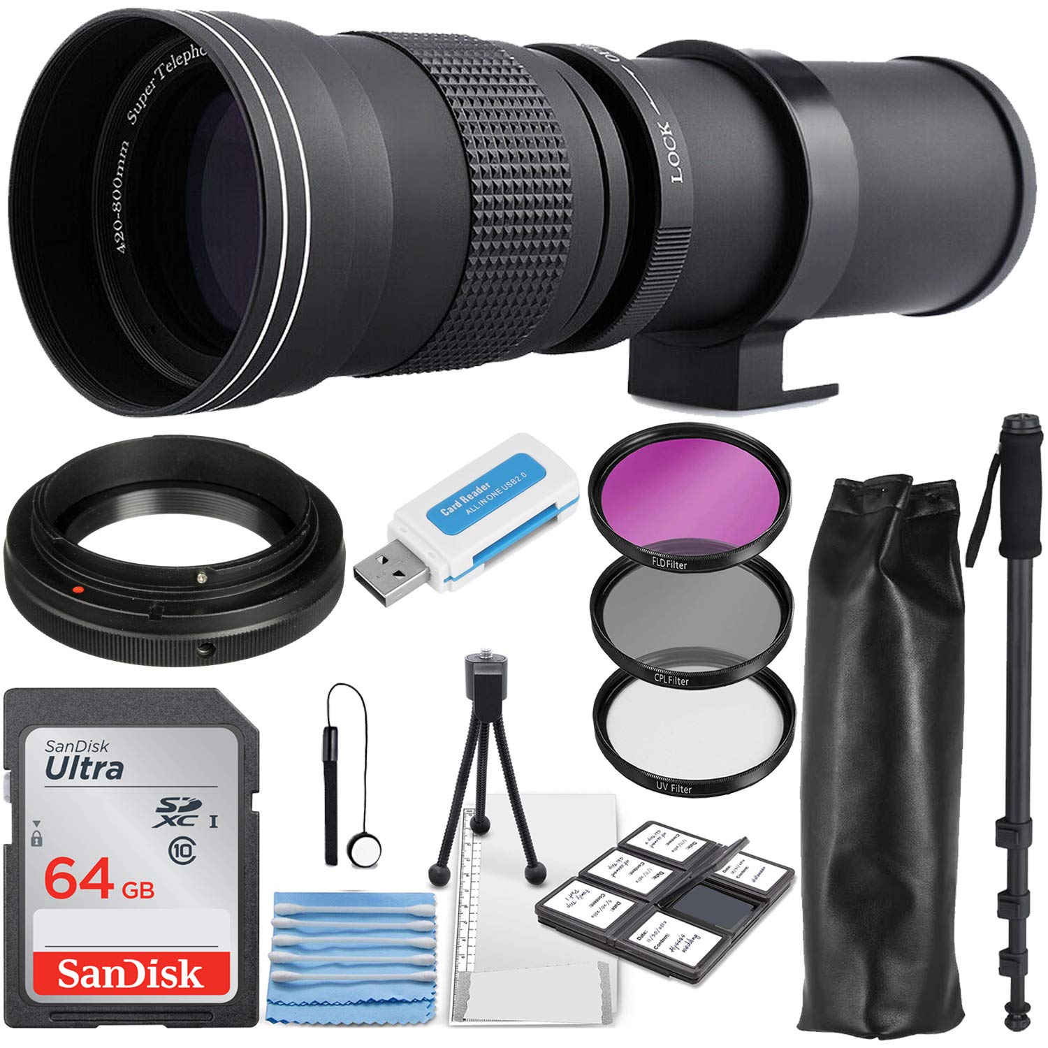 Amazon.com : Commander Optics Super 420-800mm f/8 Manual Telephoto