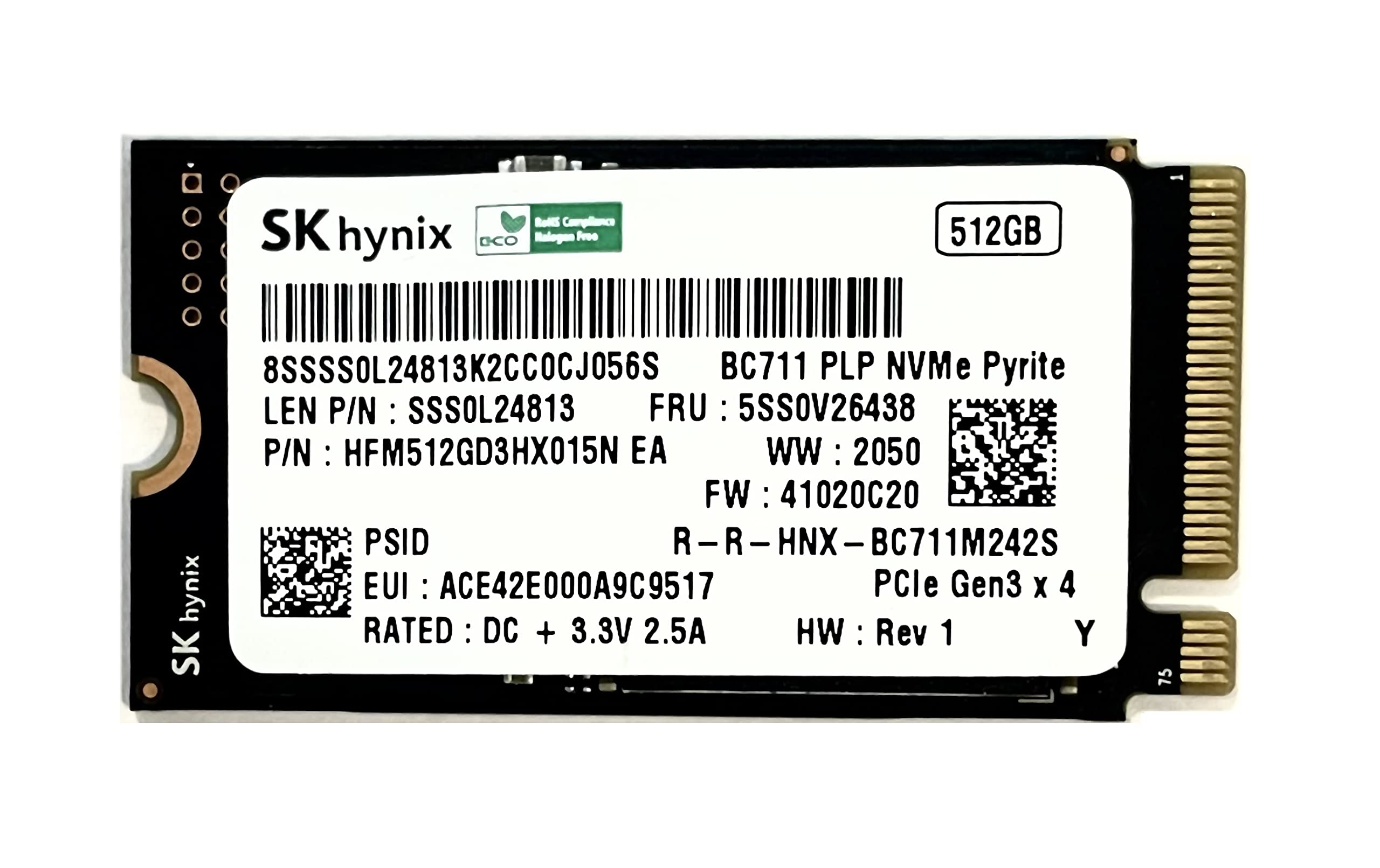 Amazon.com: Oemgenuine OEM SKHynixx 512GB M.2 PCI-e NVME Internal
