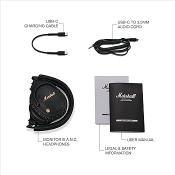 Amazon.com: Marshall Monitor III A.N.C. Over-Ear Bluetooth