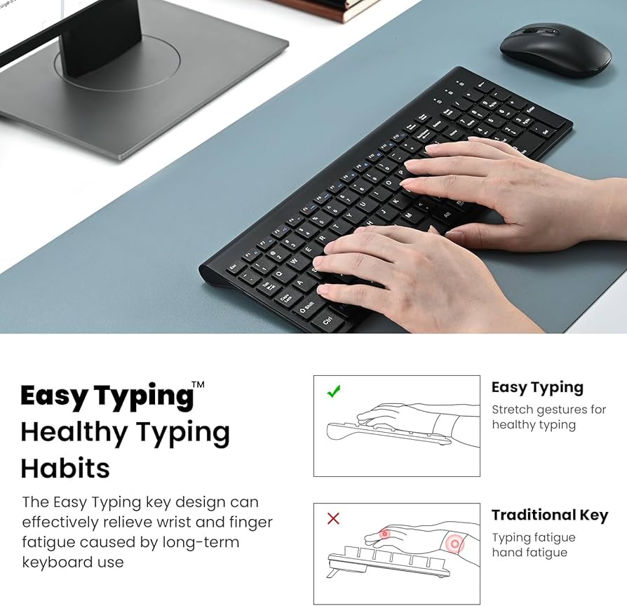 Amazon.com: cimetech EasyTyping KF10 Wireless Keyboard and Mouse