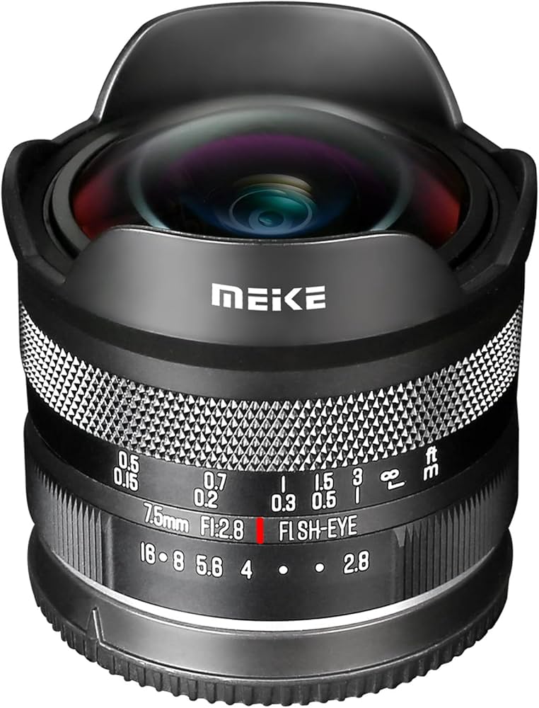 Amazon.com : Meike 7.5mm f2.8 Ultra Wide Angle Manual Focus
