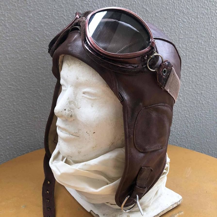 Amazon.co.jp: 日本海軍 後期型 夏用飛行帽 日本軍 航空頭巾 航空帽