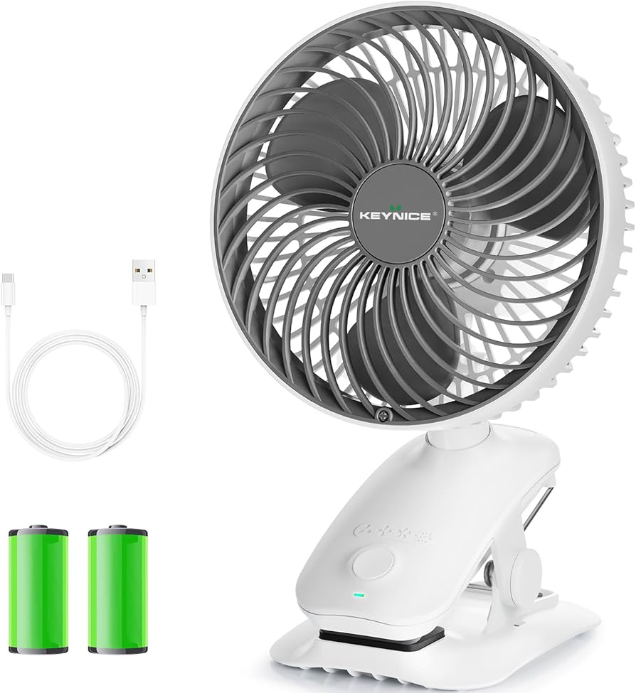 Amazon | KEYNICE 卓上扇風機 扇風機 小型 クリップ 首振り usb 静音