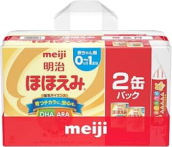 Amazon.co.jp: 明治ほほえみ2缶パック オリジナルおしりふき付 (800g
