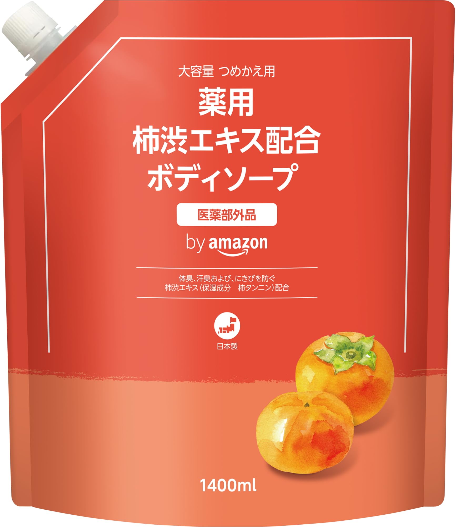 まみむ SOC 薬用 柿渋ボディソープ 詰替 (400mL) 6個セット SOC 薬用