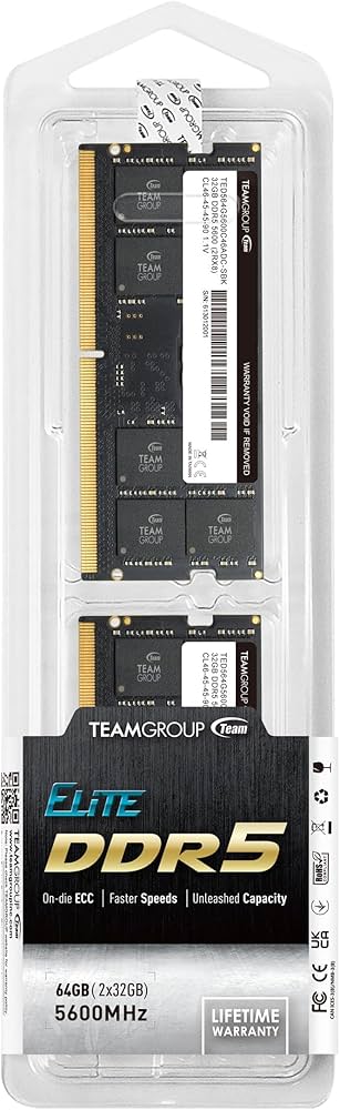 Amazon.co.jp: TEAMGROUP Elite SODIMM DDR5 64GB (2x32GB) 5600Mhz