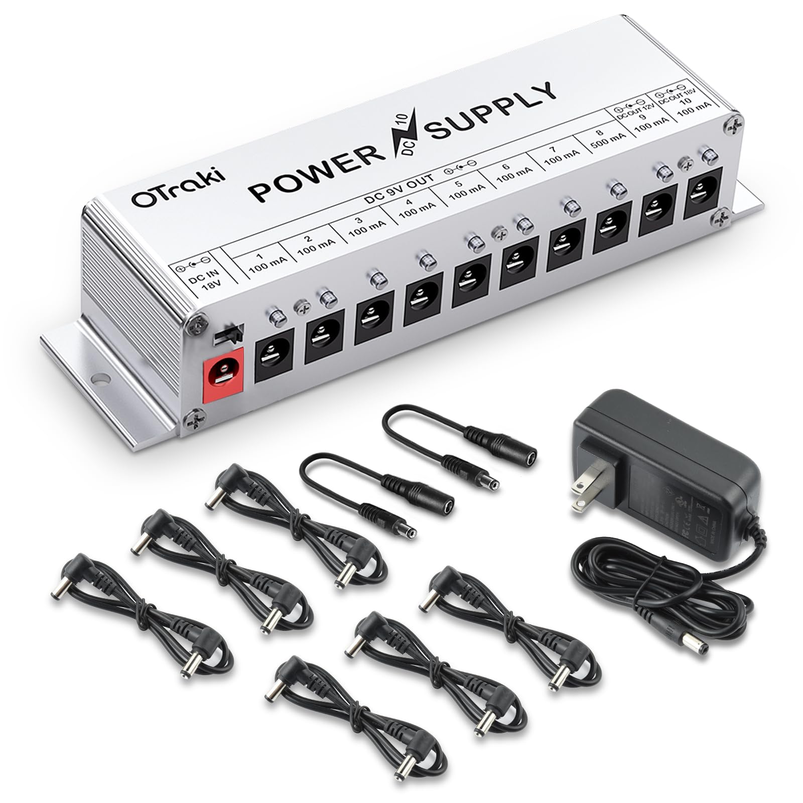 Amazon | OTraki パワーサプライ エフェクター 電源 DC 9V / 12V / 18V