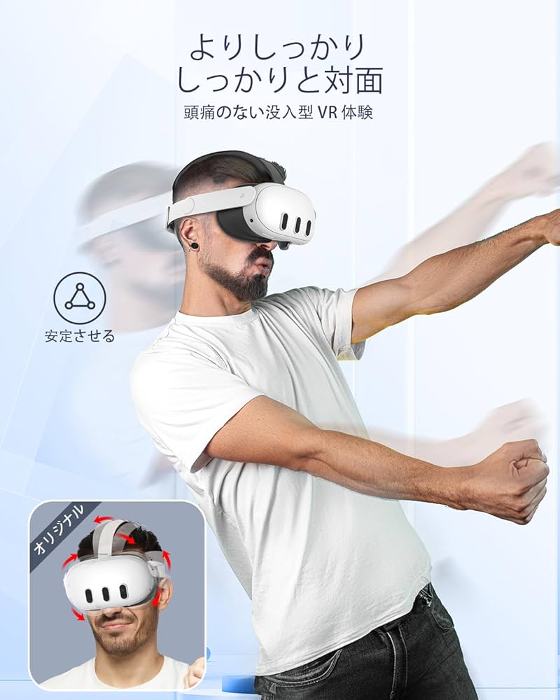 Amazon.co.jp: Maecker vr ヘッドストラップ Meta Quest 3 用 Quest 3S