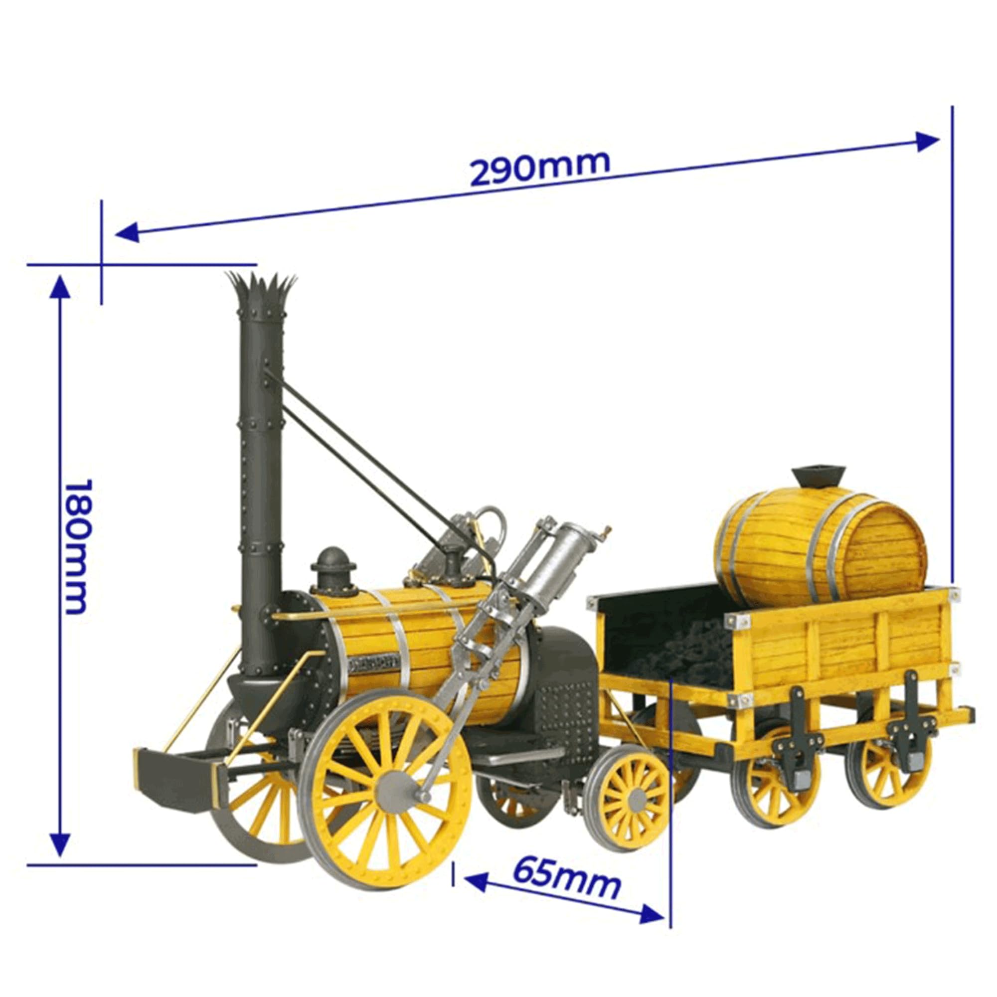 Amazon | 木製模型キット 蒸気機関車 ロケット号（ヨーク鉄道博物館