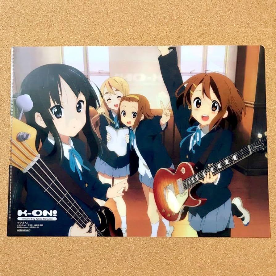 Amazon.co.jp: けいおん K-ON クリアファイル 猫耳 平沢 唯 秋山 澪