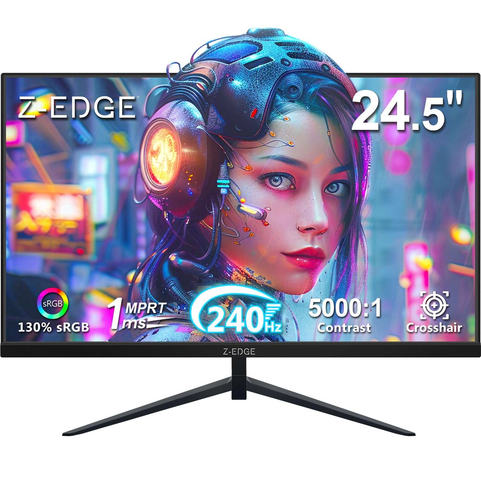 Amazon.com: Z-Edge 24.5 inch 240Hz 165Hz 144Hz Gaming Monitor, FHD