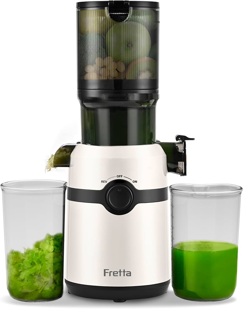 Amazon.co.jp: Fretta ジューサー 10.8cm広い投入口 1L大容量 スロー