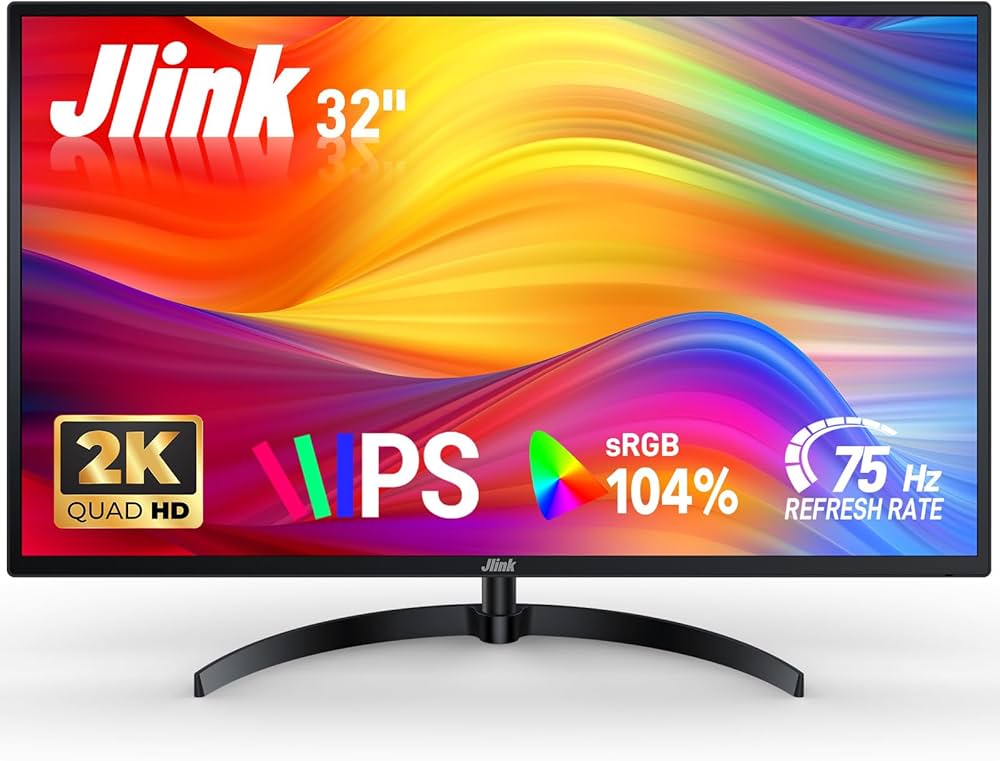 Amazon.co.jp: Jlink モニター 32インチ ディスプレイ 2K 75Hz 1440P