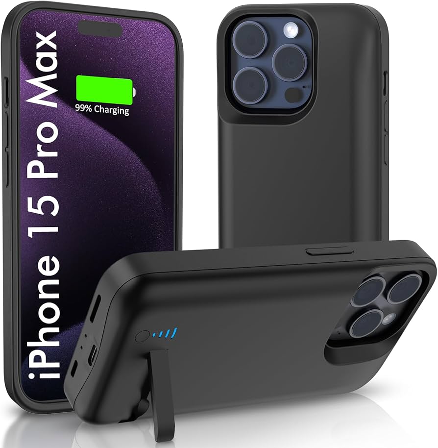 Amazon.com: Battery Case for iPhone 15 pro max, 6000mAh Extended
