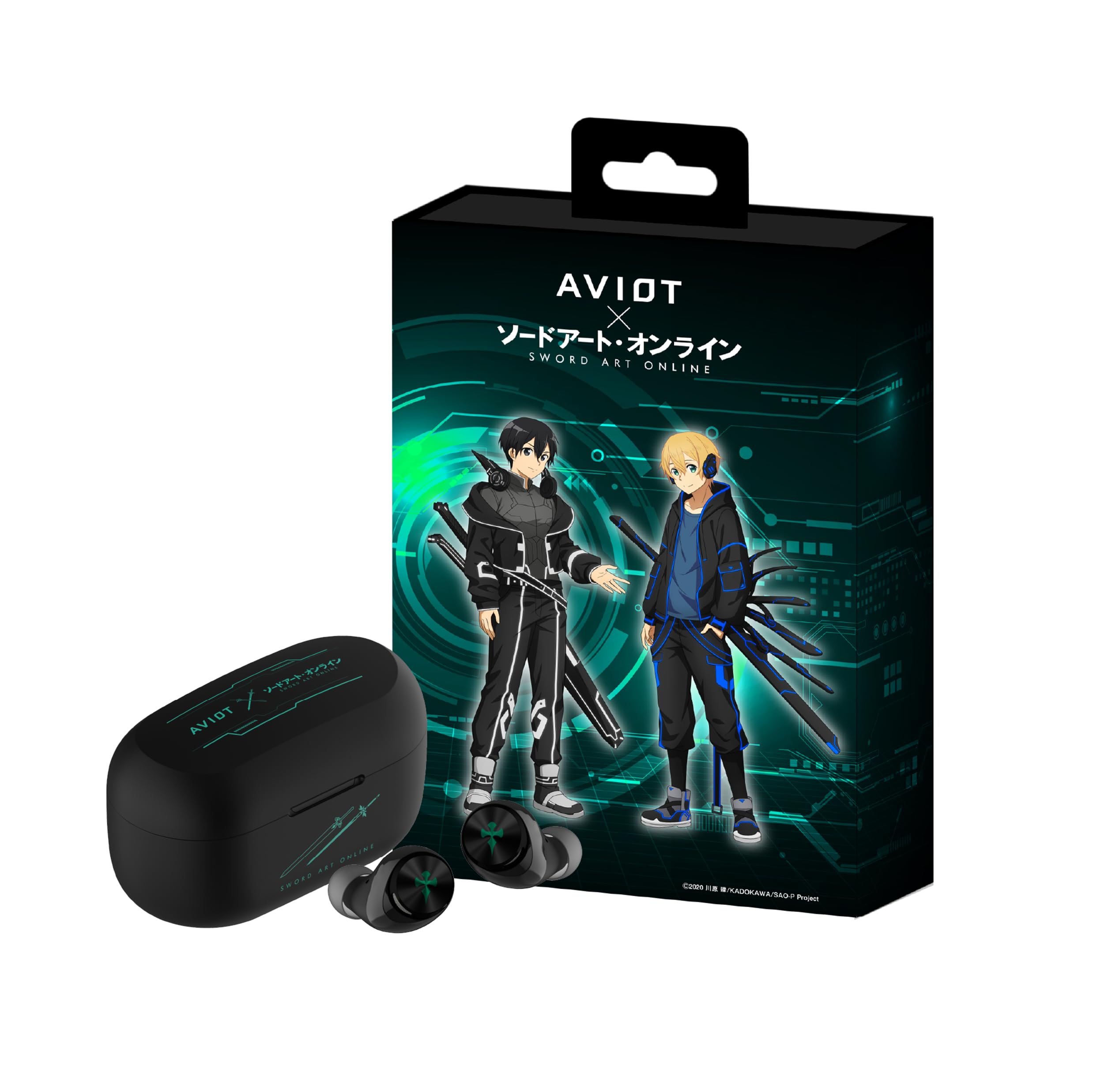 Amazon.com: AVIOT Sword Art Online Anime Wireless Earbuds TE-D01v