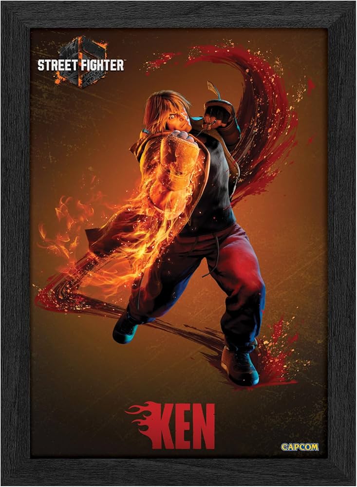 Amazon.com: Level Up Labs Pixel Frames PLAX: Street Fighter 6: Ken