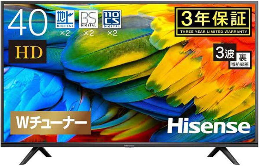 Amazon | ハイセンス 40V型 フルハイビジョン 液晶 テレビ 40H38E