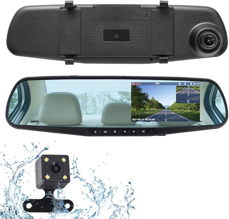 Amazon.co.jp: ドライブレコーダー 前後カメラ バックカメラ ミラー型