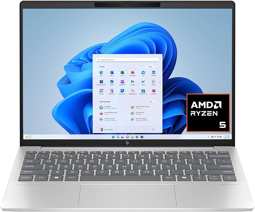 Amazon.com: HP Pavilion Aero 13.3 inch Laptop, 2K Display, AMD