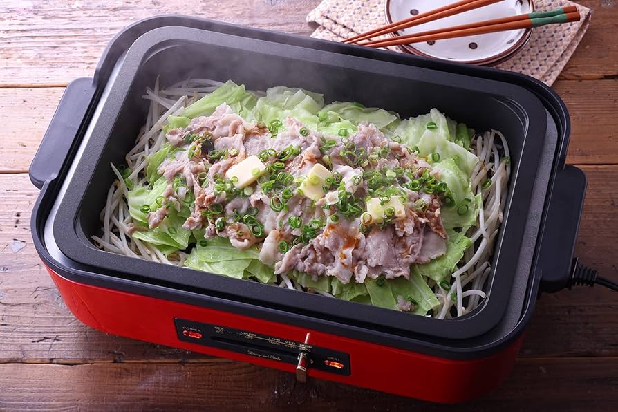 Amazon | D&S ディーアンドエス 油跳ねしにくいホットプレート