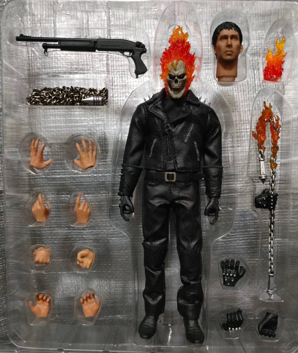 Amazon.co.jp: 1/12 ゴーストライダー バイクセット アクション