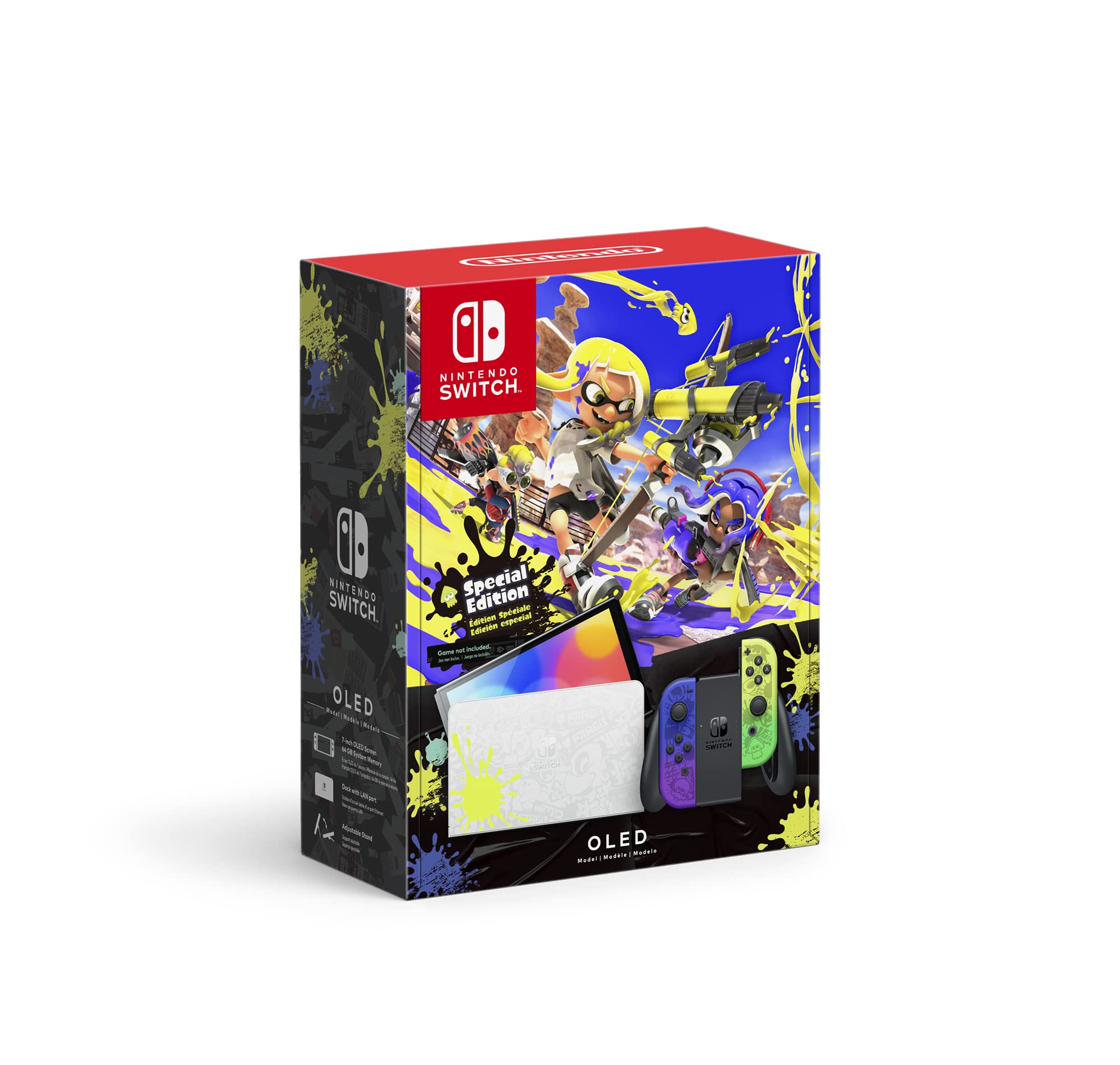 Amazon.com: RWD Nintendo Switch OLED Model Splatoon 3 SpecEd