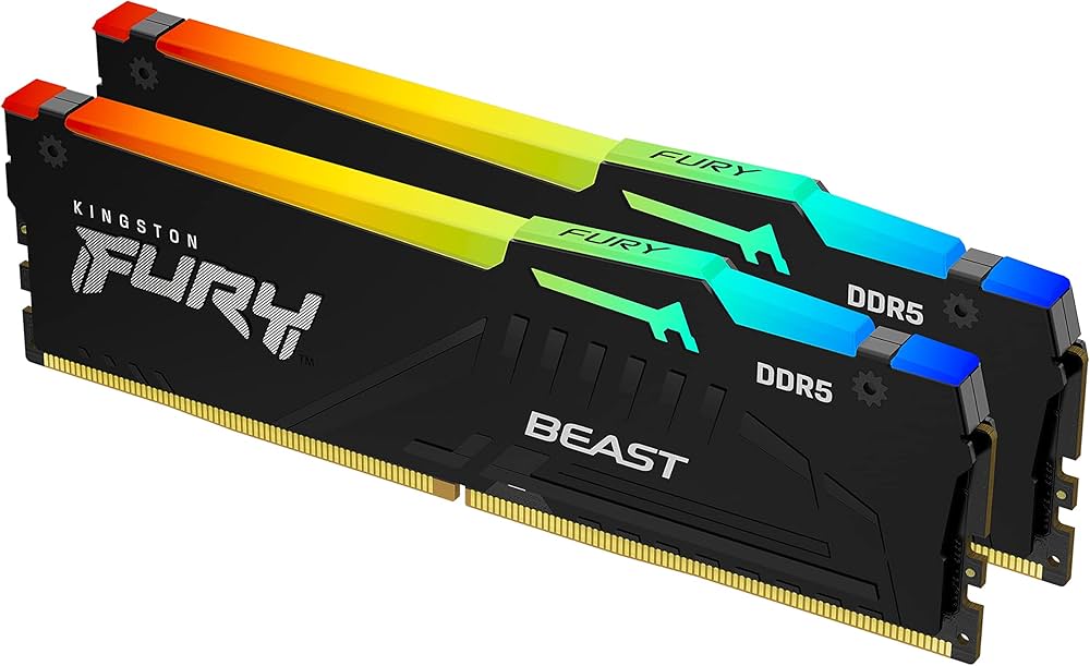 Kingston FURY Beast Black RGB 32GB (2x16GB) 5600MT/s DDR5 CL36