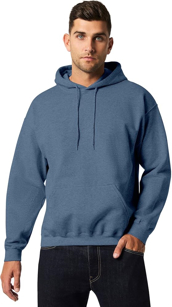Gildan Heavy Blend Hooded Sweatshirt M Heather Sport Dark Navy