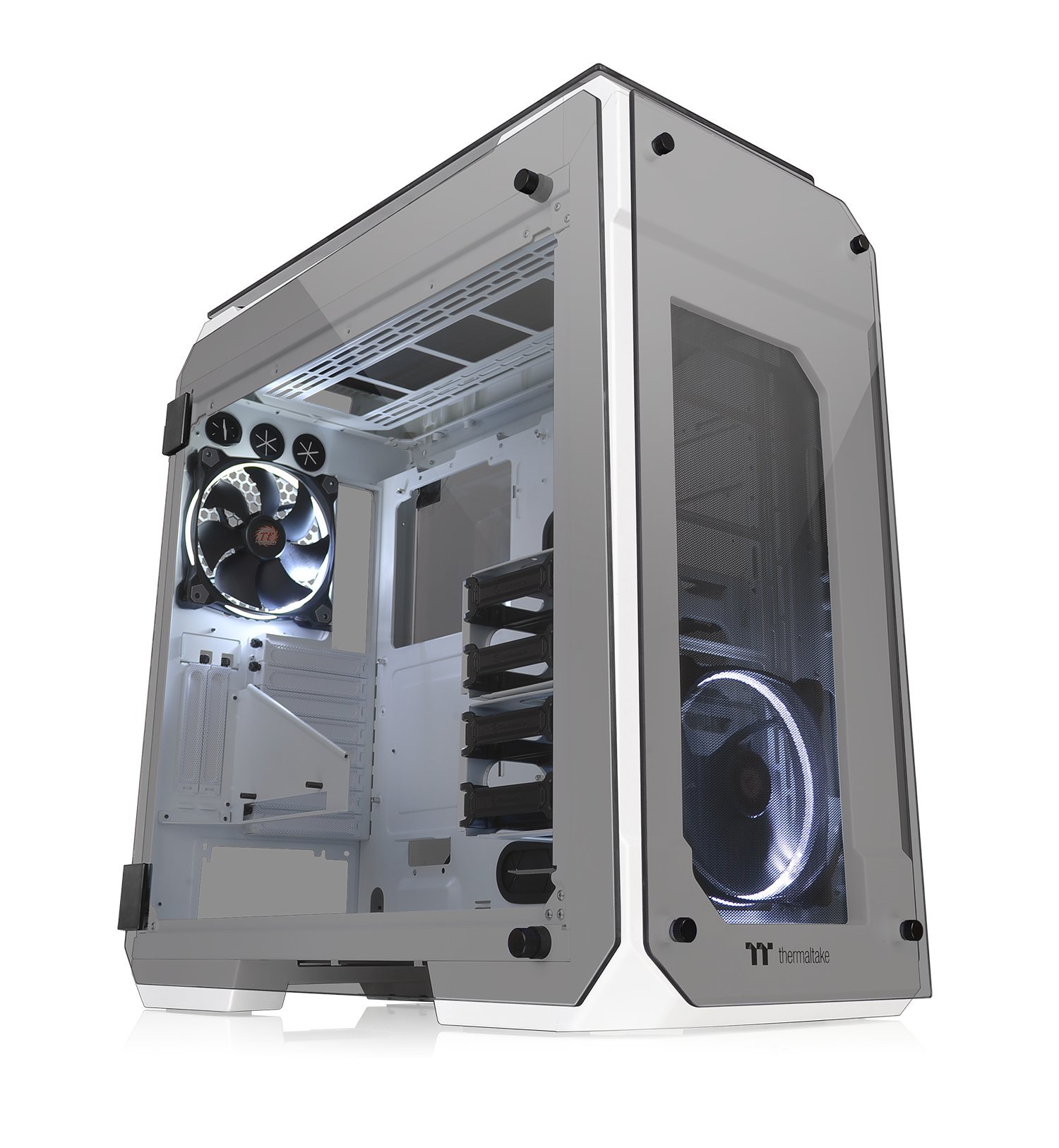 Thermaltake View 71 Snow 4-Sided Tempered Glass Vertical GPU