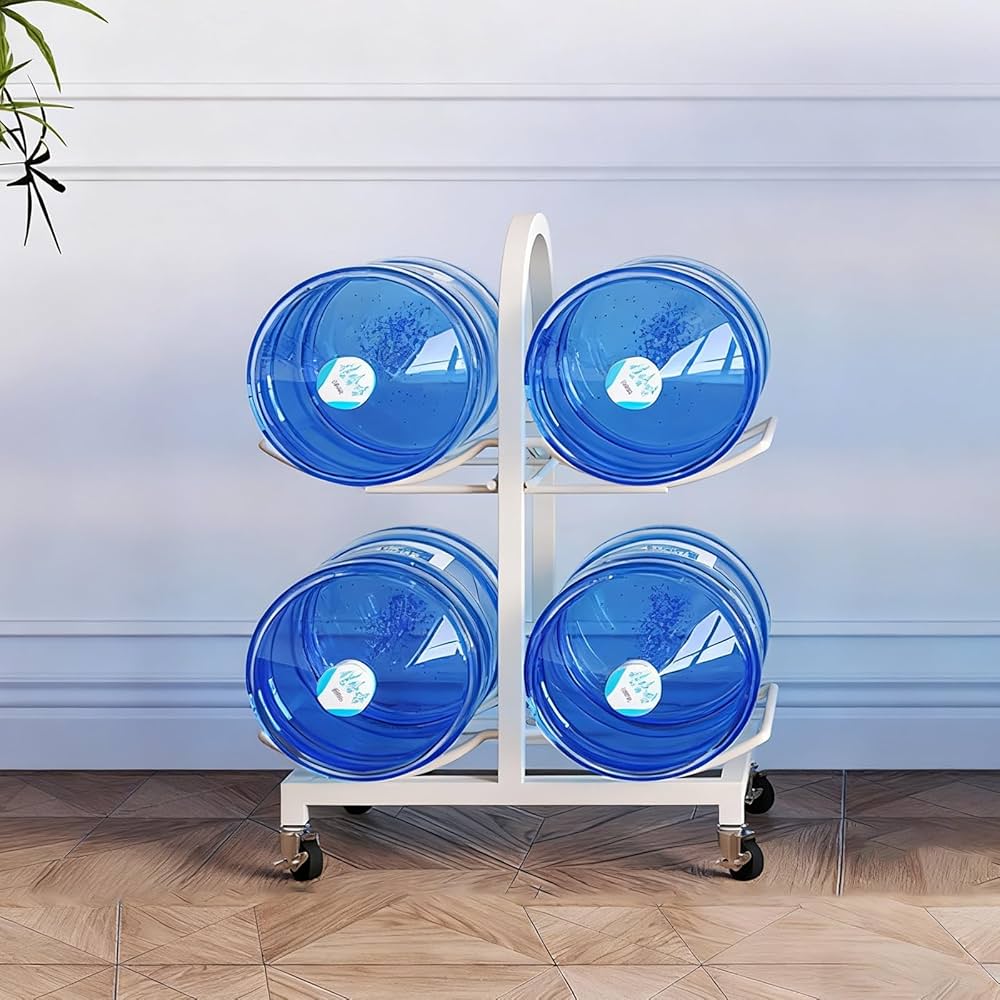 Amazon｜ZEOPLE ウォーターサーバーボトルラック キャスター付き 2/3段