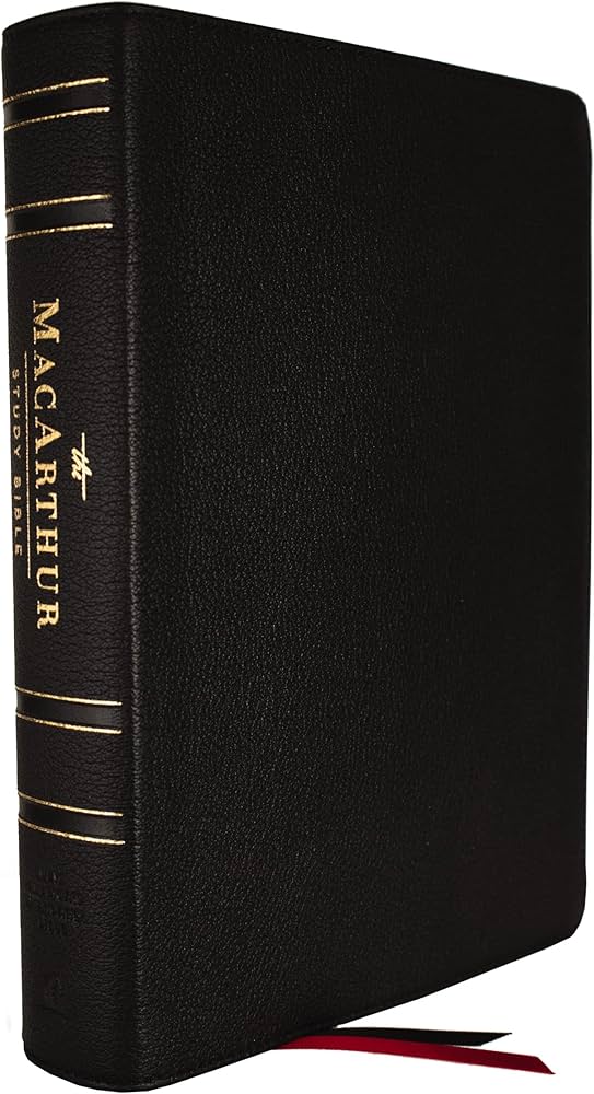 NASB, MacArthur Study Bible, 2nd Edition, Genuine Leather, Black