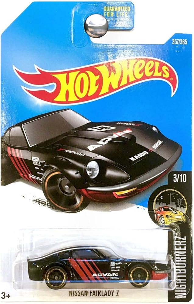 Hot Wheels 2017 Nightburnerz Nissan Fairlady Z 357/365, Black