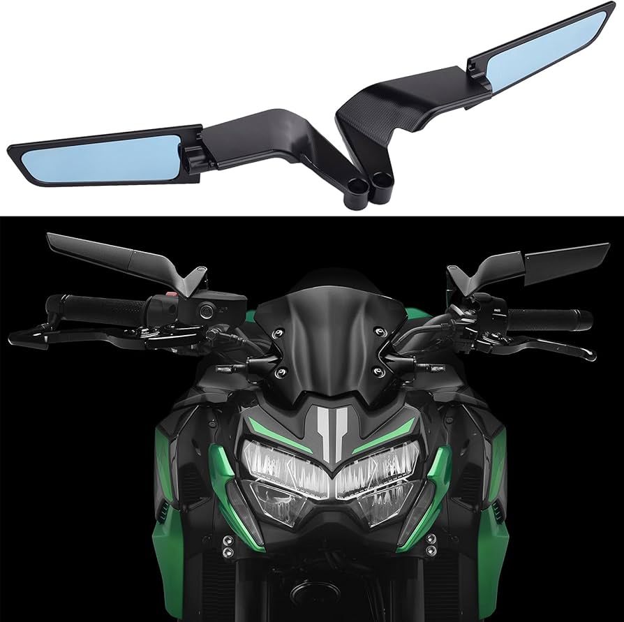 Amazon | バイク用ミラー「ステルス」翼型 対応車種 カワサキ Z650