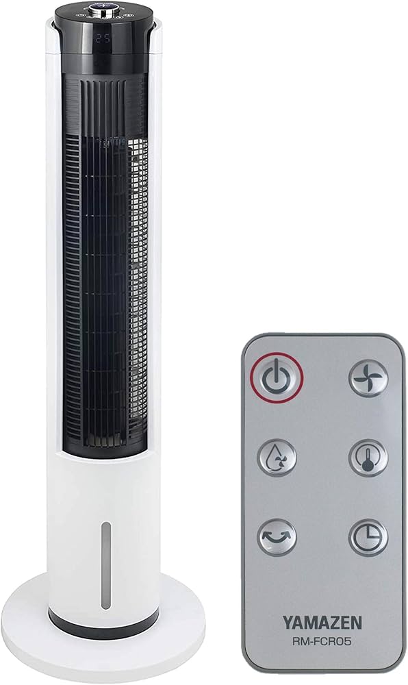 Amazon | 山善 冷風扇 扇風機 タッチスイッチ 風量5段階調節 水タンク