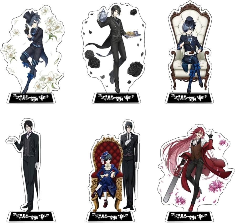 Amazon.co.jp: HUNIY 黒執事 置物 アクリルスタンド セバスチャン