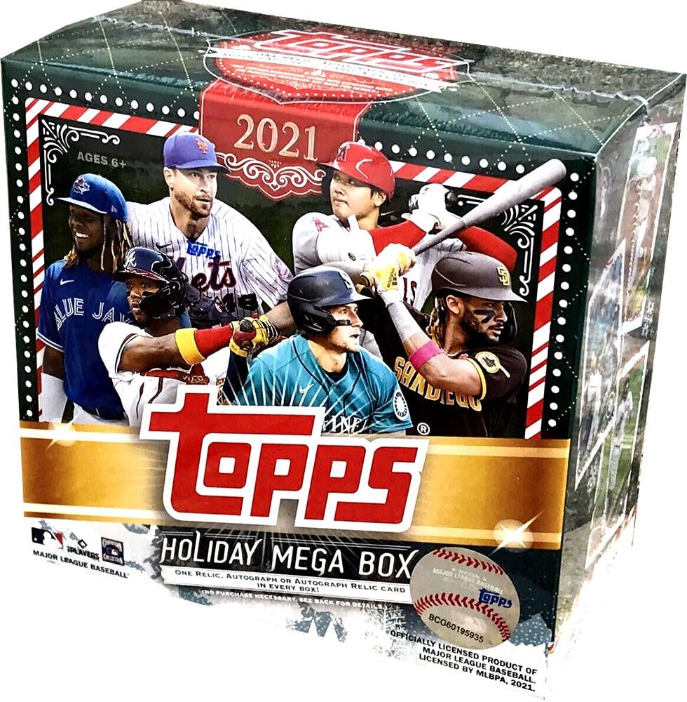 Amazon.com: 2021 Topps MLB Baseball Holiday Mega Box : Everything Else