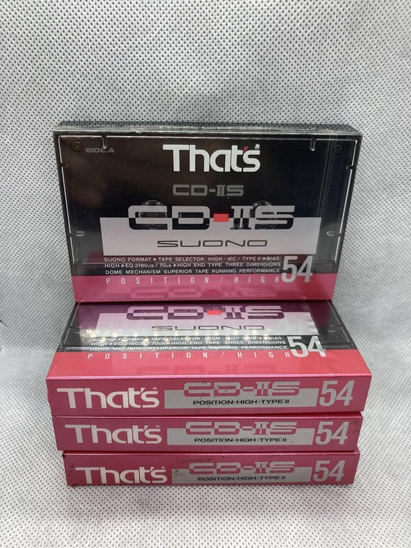 Amazon.co.jp: That's ザッツ カセットテープ C D-IIS 54 ハイポジ