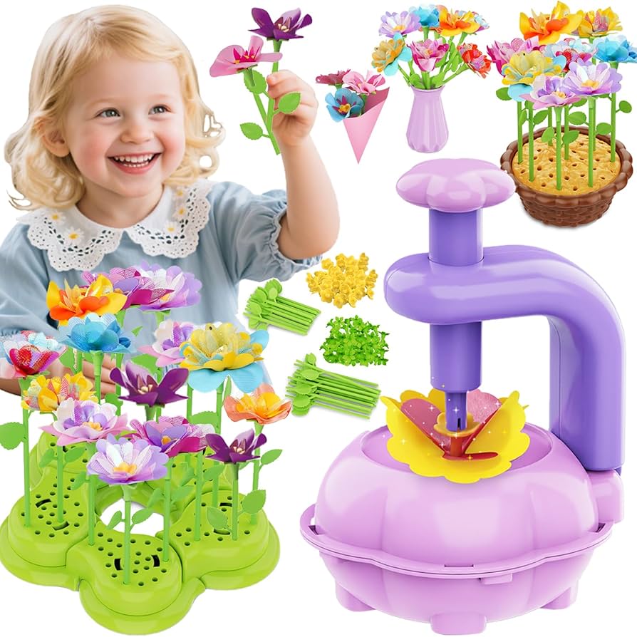 Amazon.com: FUNZBO Girls Toys - Flower Bouquet Craft Kits, DIY