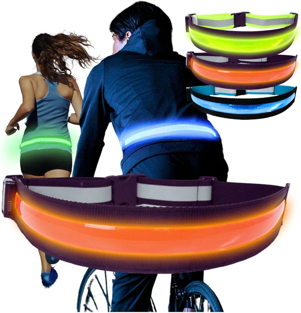 Amazon.co.jp: TERUI Lights 反射バンド LED ベルト ランニング ライト