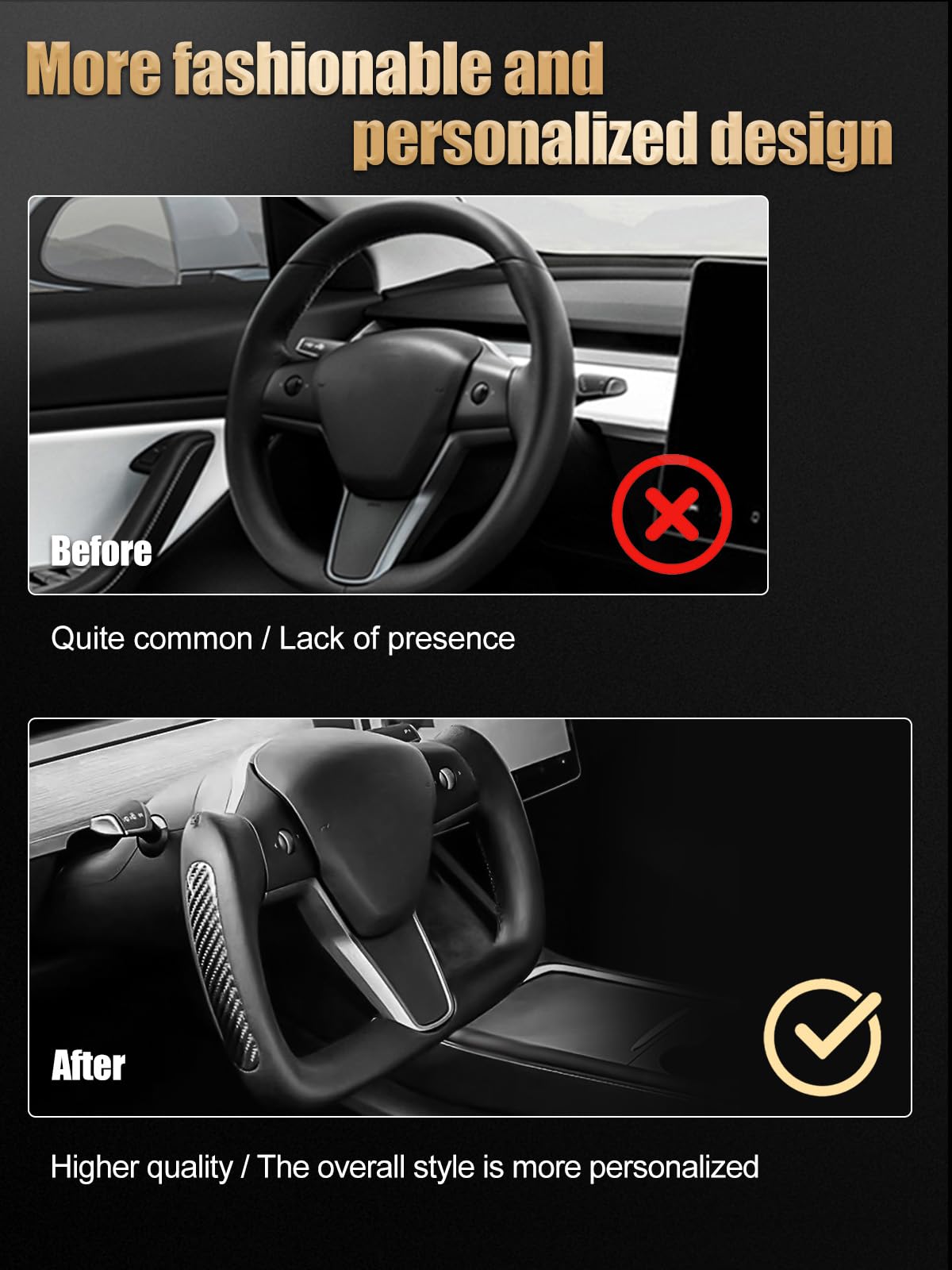 Amazon | ZIMABLUE ヨークハンドル パーソナライズヨークステアリング