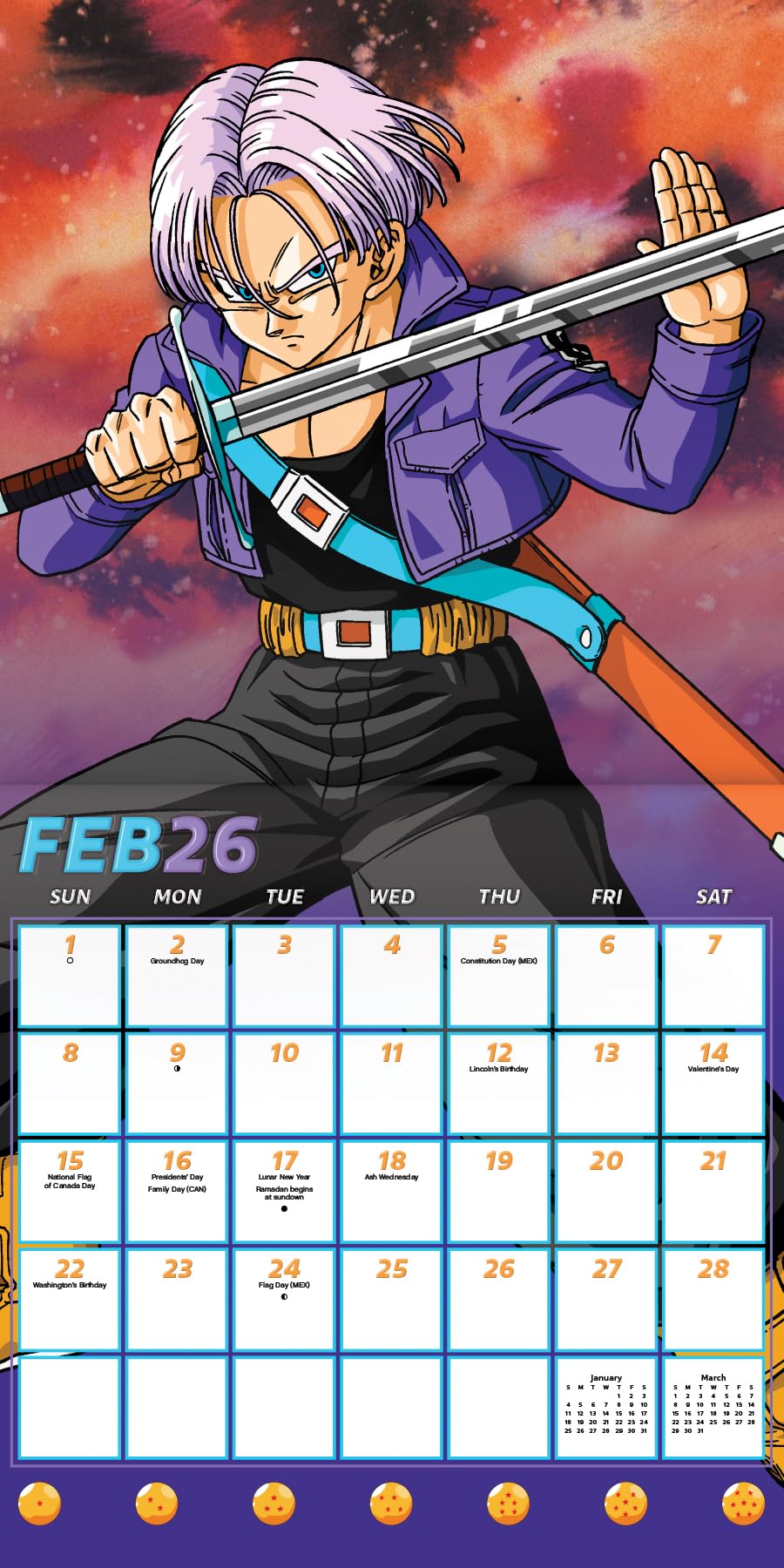 Amazon | ドラゴンボールZカレンダー 2026年 - デラックス2026 悟空と