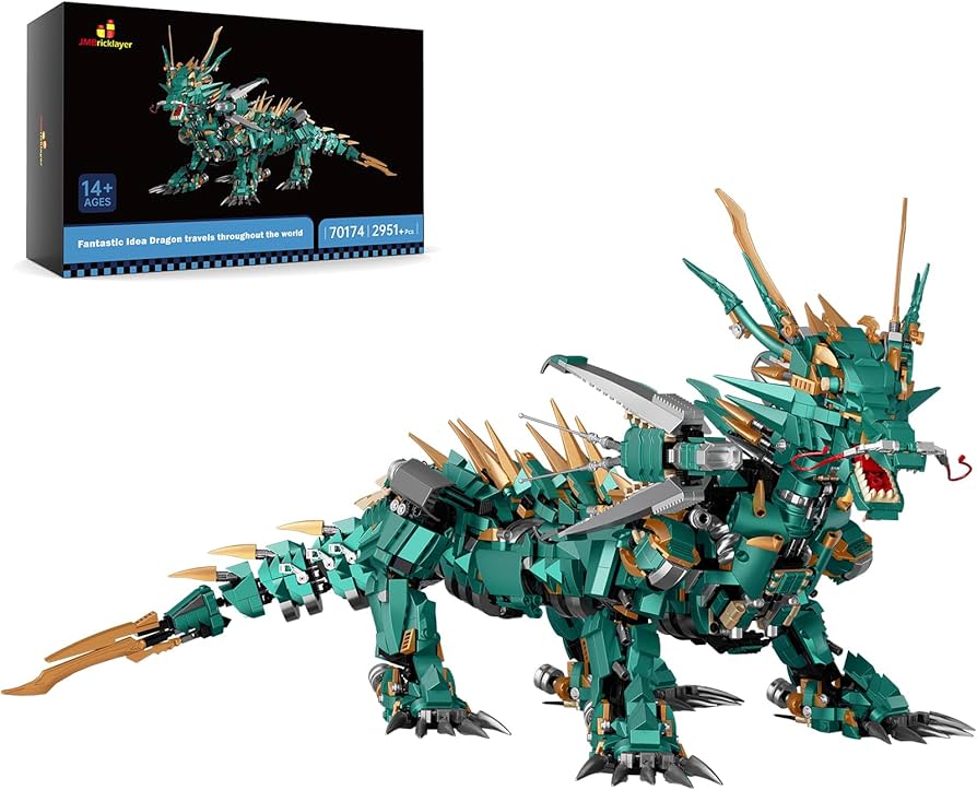 Amazon.com: JMBricklayer Dragon Toy Building Set for Adults 70174