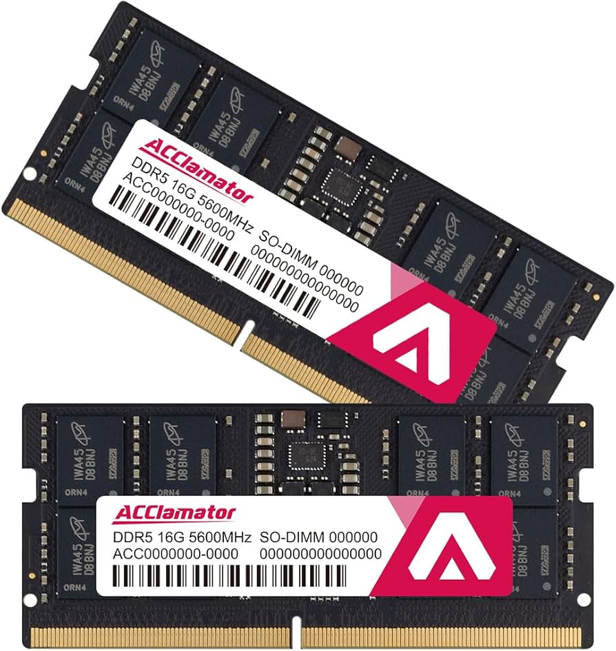 Acclamator DDR5 RAM 32GB Kit (2x16GB) 5600MHz (or 5200MHz or