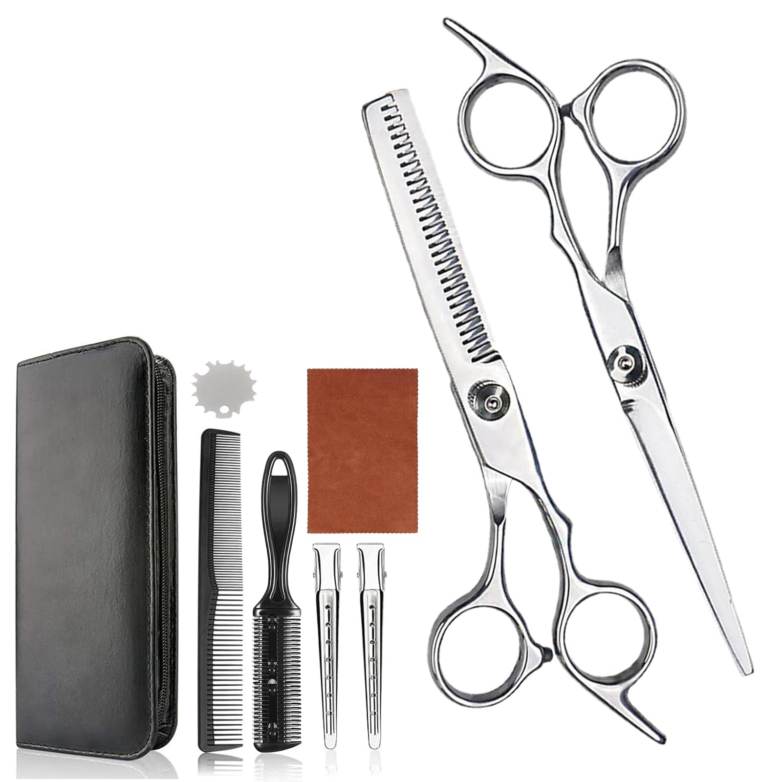 Amazon | 【2025年プロ美容師監修・初心者向け9点セット】すきばさみ