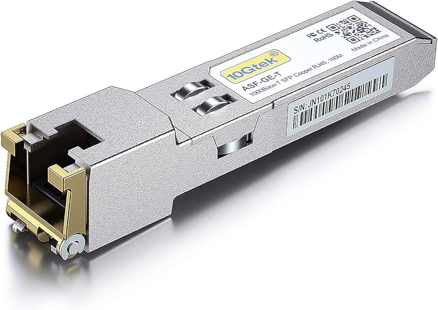 Amazon.com: 10Gtek SFP to RJ45 1000BASE-T Copper Transceiver, 1.25