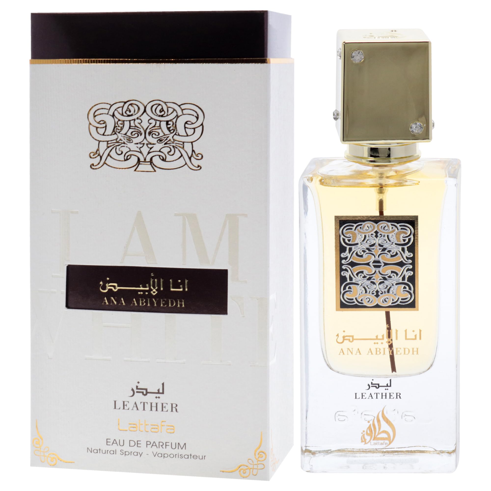 Amazon.com: Lattafa Perfumes Ana Abiyedh Leather for Unisex Eau De