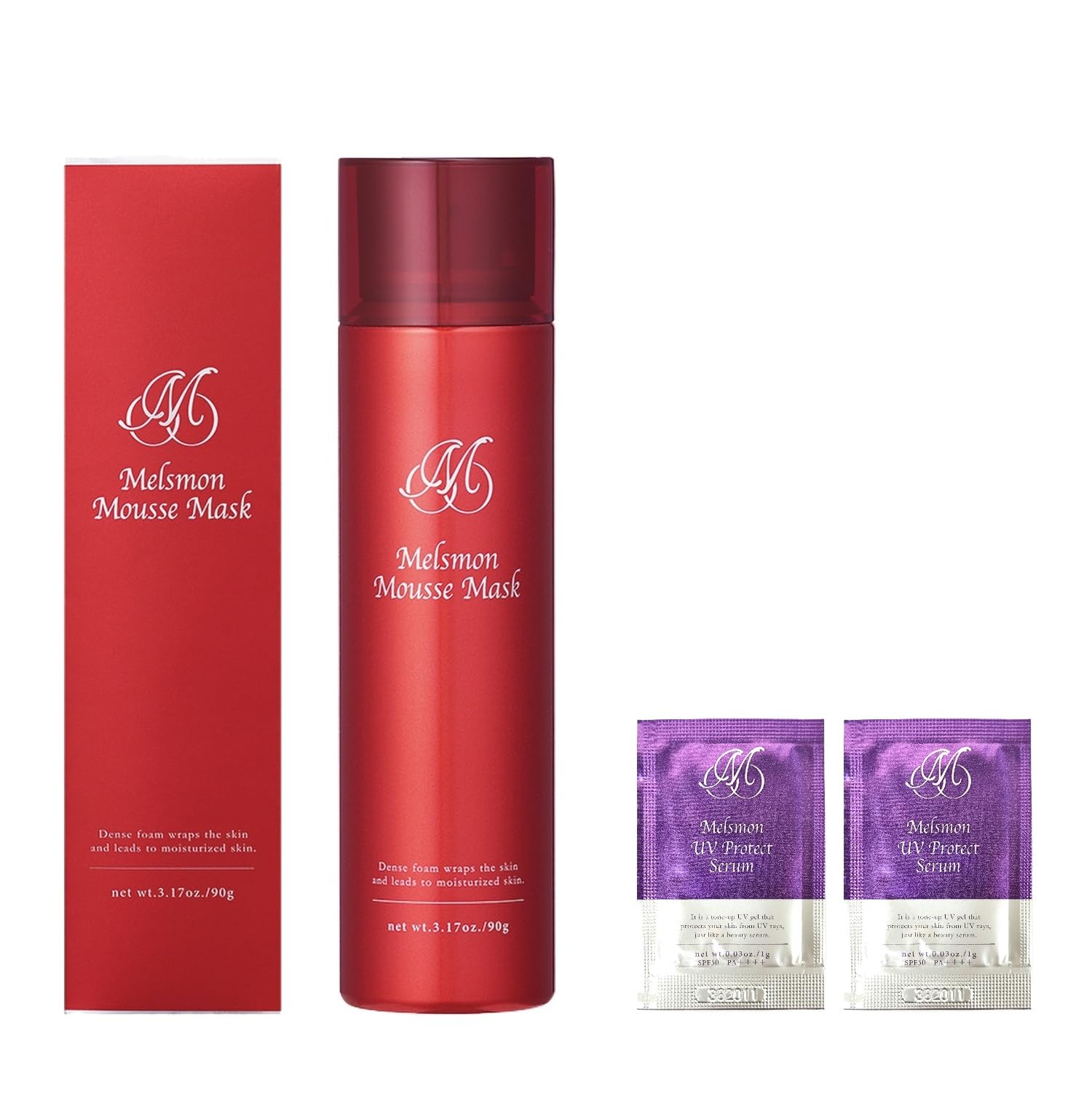 Amazon.co.jp: メルスモン ムース マスク 90g 洗い流し 不要 濃密 密着