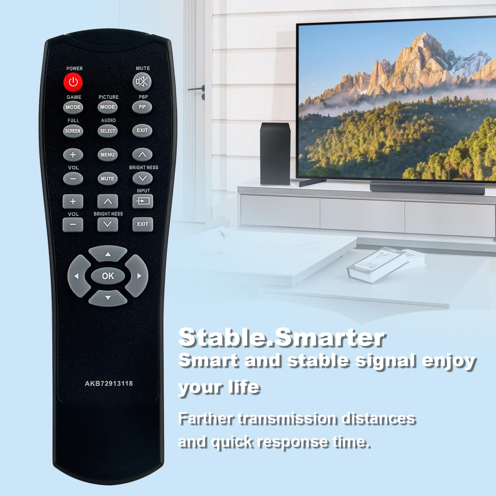 Amazon.com: AKB72913118 Replaced Remote fit for LG LED Monitor